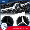 FRZ3   Hot 2025 For W164 ML-class Before 2013 185mm 3D ABS Logo The Front Grille Star Logo Badge Mirror Bottom