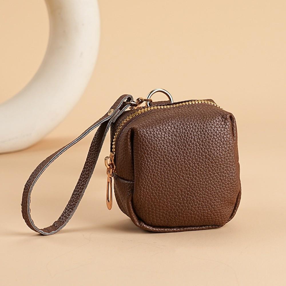 Elegant Car Key Bag Soft Leather Keychain Holder Fashion Small Coin Purse  Home