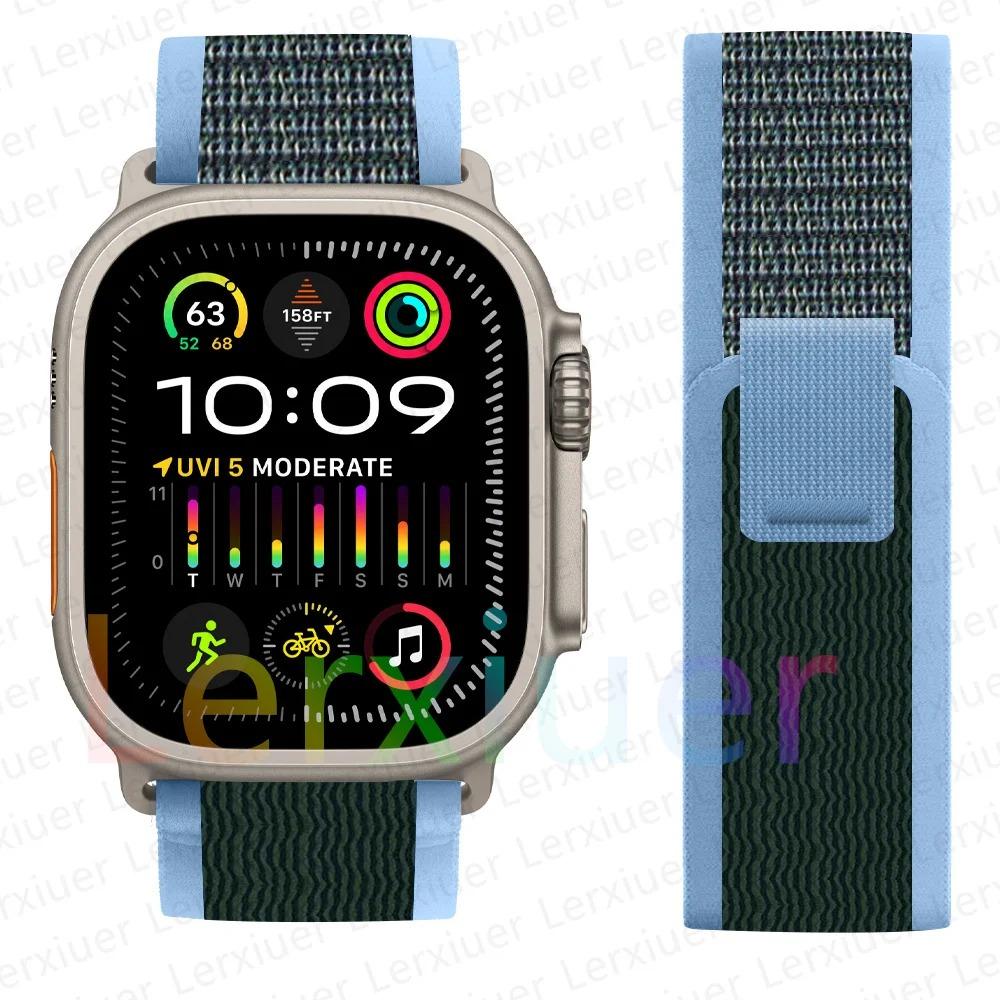 Ремешки для Apple Watch ultra2 ремешок 49мм 46мм 42мм 44мм 40мм 45мм 41мм Trail loop браслет correa iwatch series se 3 7 8 9 10 11 S10-42 38 40 41mm