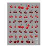 Redanco 5D Embossed Cartoon Nail Art Stickers - Red Jelly Cherry 3D Nails (Model HE1576)