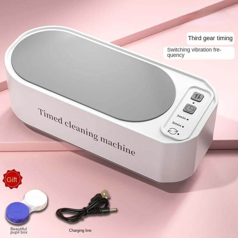 Home portable timed adjustable ultrasonic cleaner,large capacity sink,USB charging,used for glasse,braces makeup brushe,bracelet