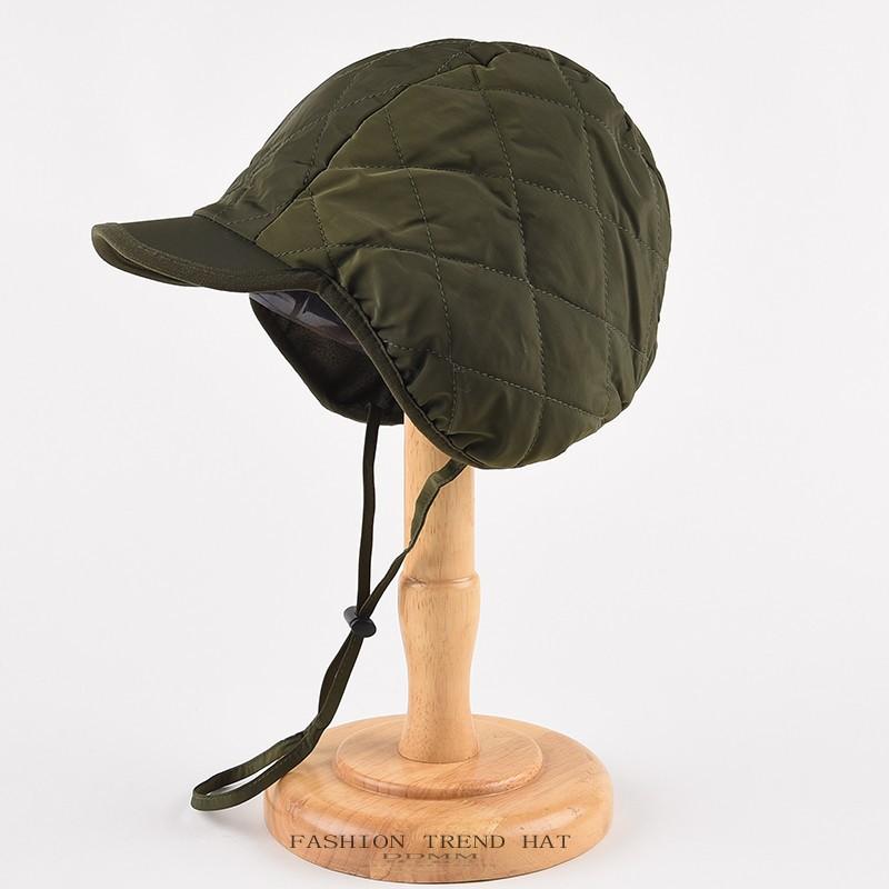Down Cotton Cap Children Winter Motorcycle Helmet Liner Liner Windproof Short Brim Duck Tongue Lei Feng Cap Male Cycling Cap