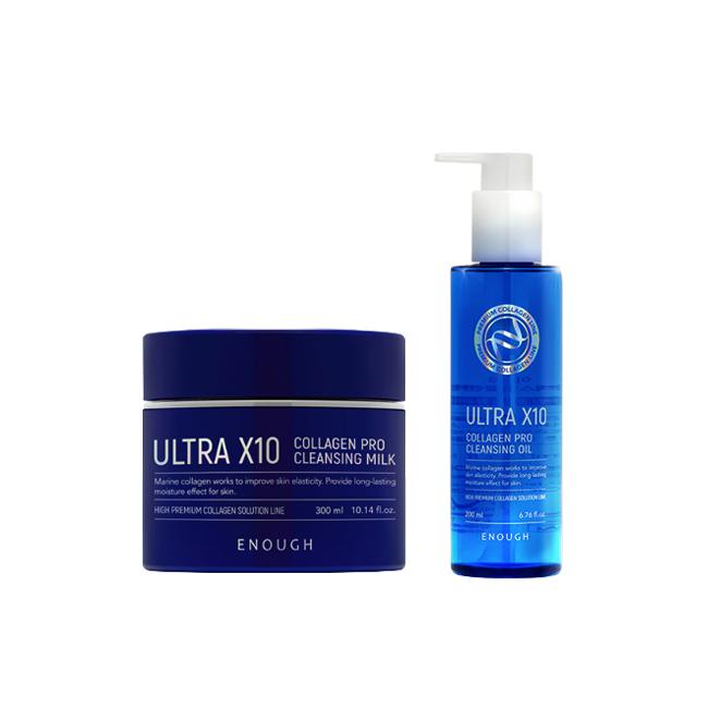 Enough Ultra X10 Collagen Pro Cleansing Line (Milk 300ml / Balm 100ml / Oil 200ml / Water 500ml) (17 Options)