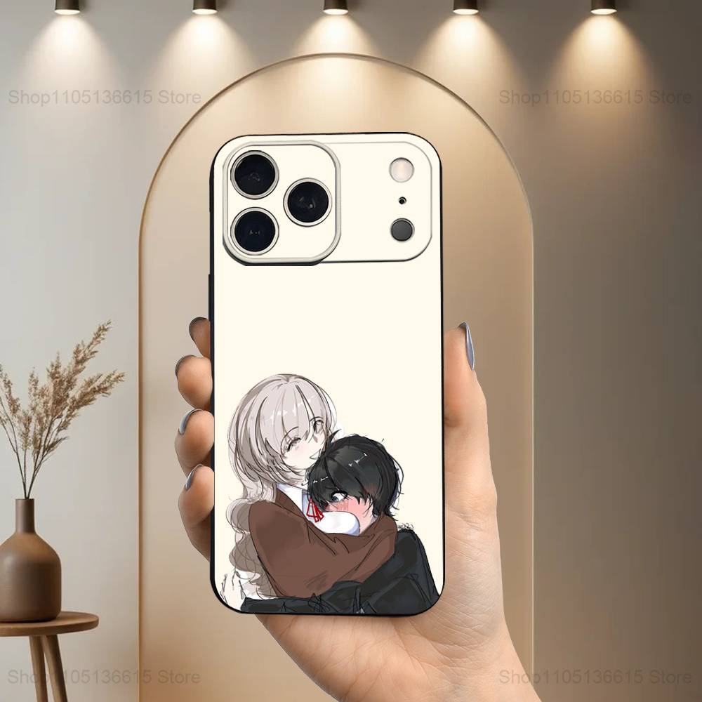 

S-Saihate Station S-SHION Phone Case For iPhone 17,16,15,14,13,12,11,Plus,Pro Max,XS,X,XR,SE,Mini,8,7,Soft Silicone Black iPhone15PROMAX