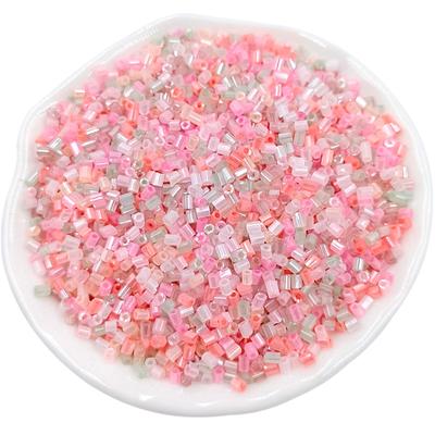 Acrylic Handmade Material Cute Earring Necklace Round Tube Beads 2*3mm 500Pcs Fashion DIY Jewelry Accessories Loose Beads for Bracelet Making