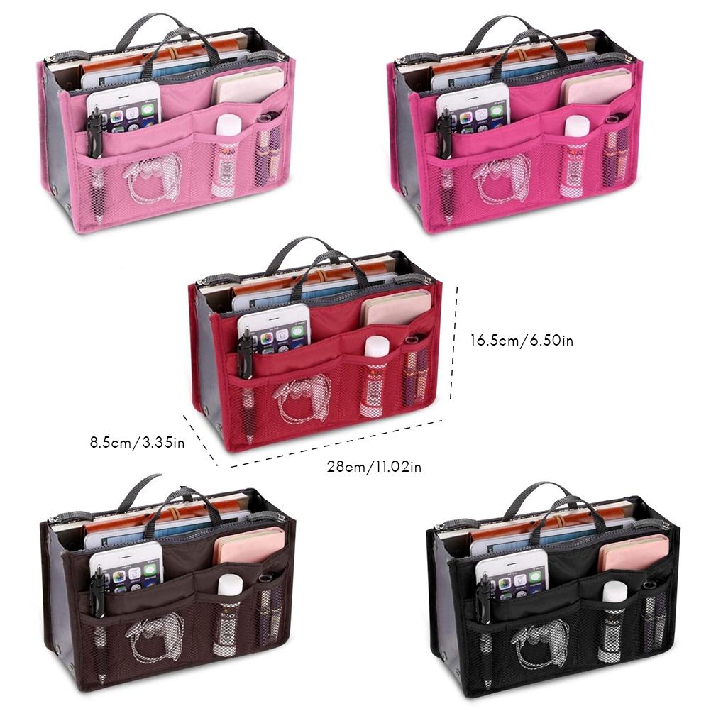 

Женская многофункциональная косметичка с различными карманами, большая косметичка-органайзер для путешествий, розовая розовый