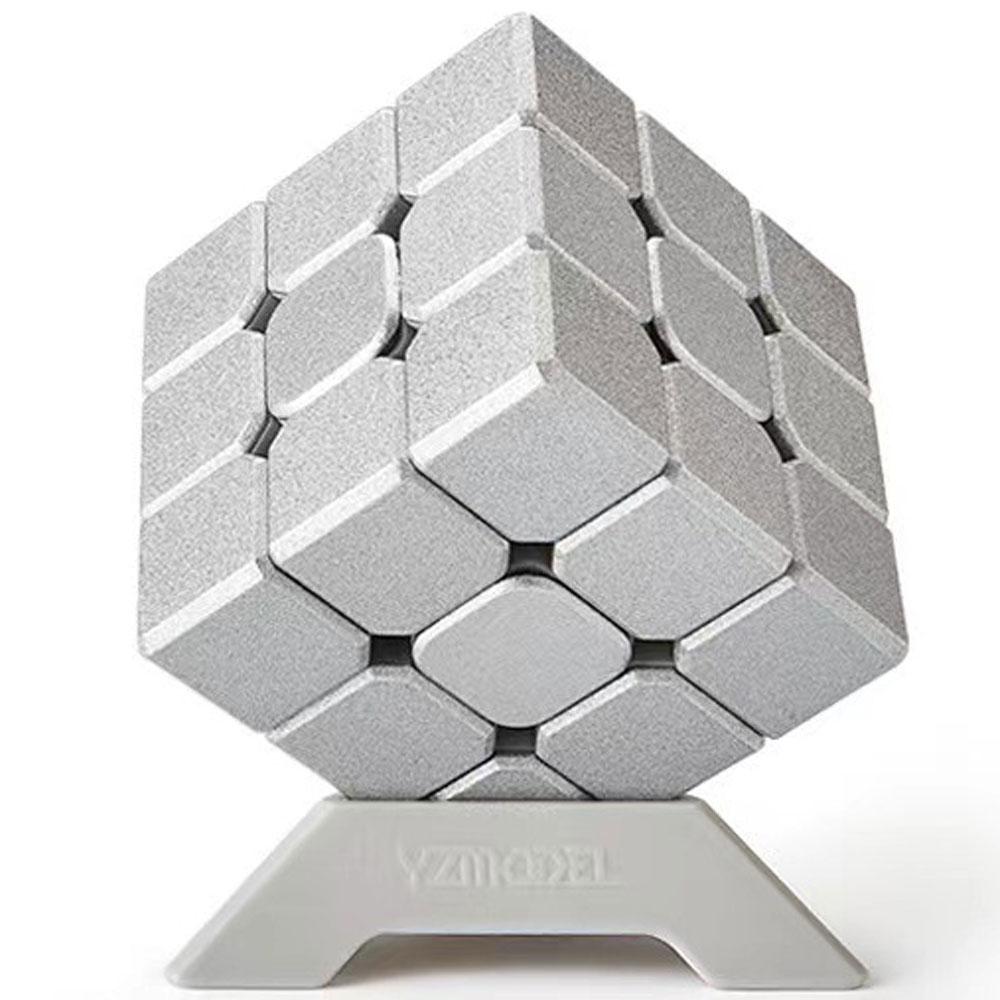 Metal Fast Classic Hungarian Magic Cube 333 3 x 3 Puzle 3D Shiny 3*3*3 Hra Dítě 8 let Muž Jedna barva Černá Červená Žlutá Stříbrná
