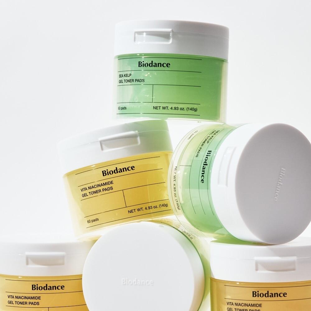 

Biodance [Vitaton Up Trouble Calming] Biodence Gel Toner Pad 60 Sheets Sea Kelp Vita Vita Niacinamide Gel Toner 60 sheets