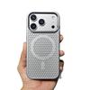Honeycomb Heat Dissipation iPhone 16 Pro Max Magnetic Protective Case - Solid Color Hard Shell with Large Hole Design