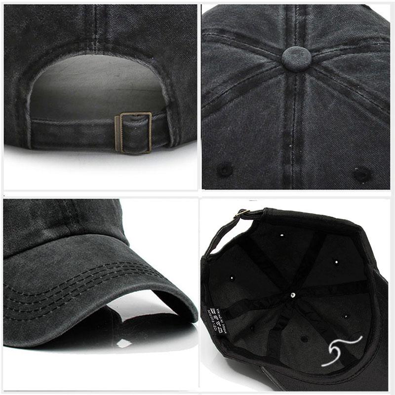 Men'S Baseball Cap Women'S Washed Cotton Waves Embroidery Embroidery Dad Hat Sport Golf Caps For Man Sun Hats Dropshipping