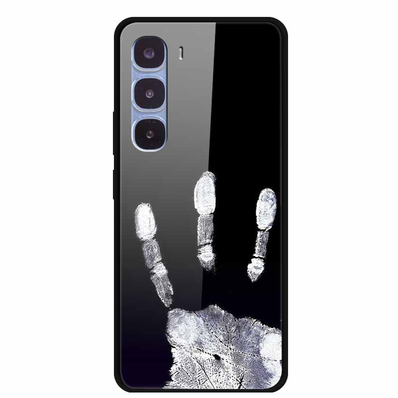 Funda de Lujo Para Infinix Hot 60 Pro X6885 Cubierta de Cristal Templado para Fundas de Teléfono Infinix Hot 60 Pro Animales de Moda Protectora Funda