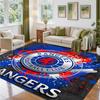 Rangers FC Design Crystal Velvet Rug Soft Decorative Mat for Bedroom Entrance