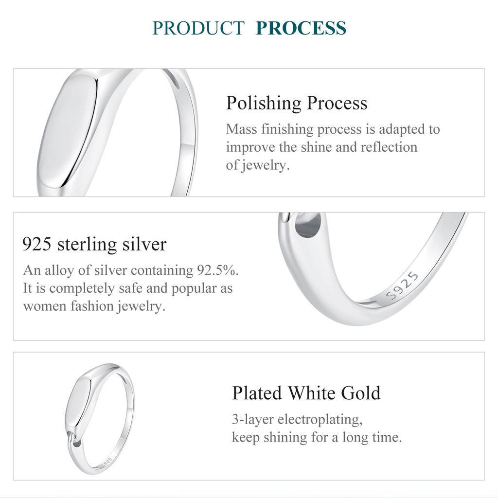 BAMOER 925 Sterling Silber minimalistischer ineinandergreifender Ring Liebe einfaches Band für Frauen Valentinstag edler Schmuck Geschenk