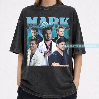 T-shirt Mark Sloan Grey's Anatomy McSteamy Vintage Στυλ, Ρετρό Ιατρικό Δράμα Μπλουζάκι