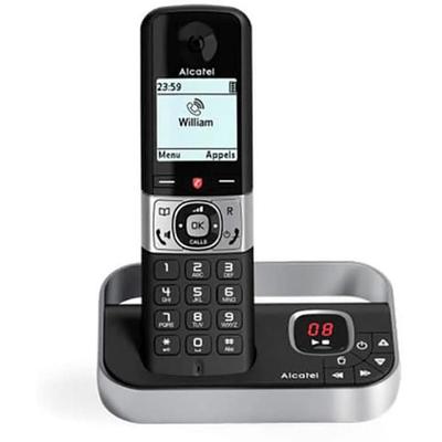 Alcatel F890 Voice Solo Cordless Phone with Premium Call Blocking – Integrated Answering Machine – Senior Telephony