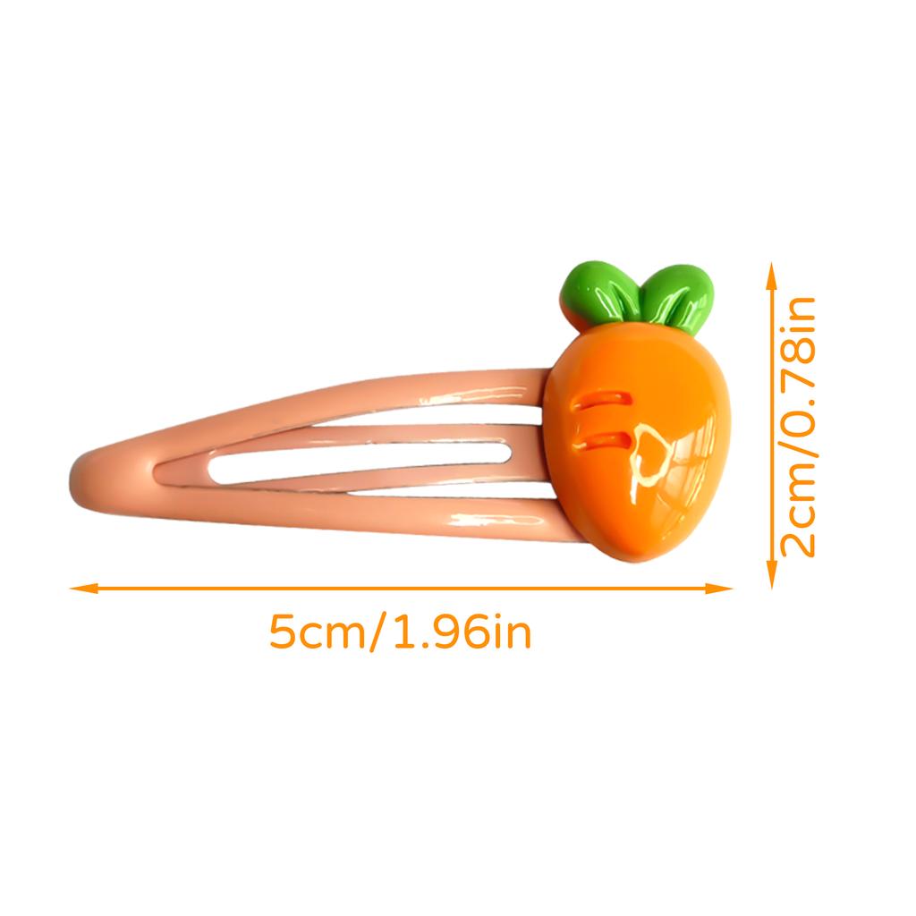 4Pcs/set 2025 New Children's Hair Cards Colorful Girls Summer Headdress Baby Cartoon Hair Clips Cute Cherry Strawberry Shape