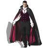Men's Adult Prince Wizard Vampire Pirate Costume Set For Halloween With Cloak And Gloves