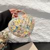 Large Capacity Quilted Cotton Floral Travel Bag