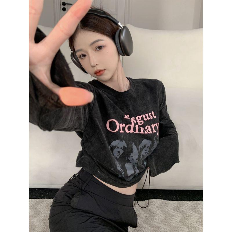 Retro Couple Stylish Sexy Crop-Top Short Sleeve T-shirt