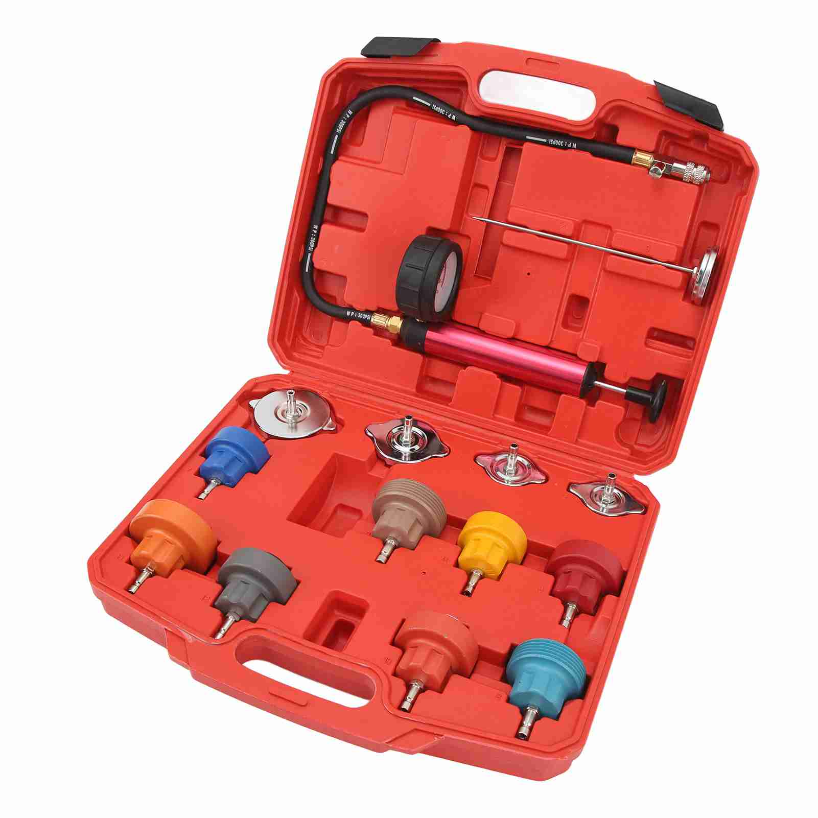 Radiator Pressure Tester Kit 0 to 35 Psi High Accuracy Automotive Cooling System Detector Replacement for Mitsubishi