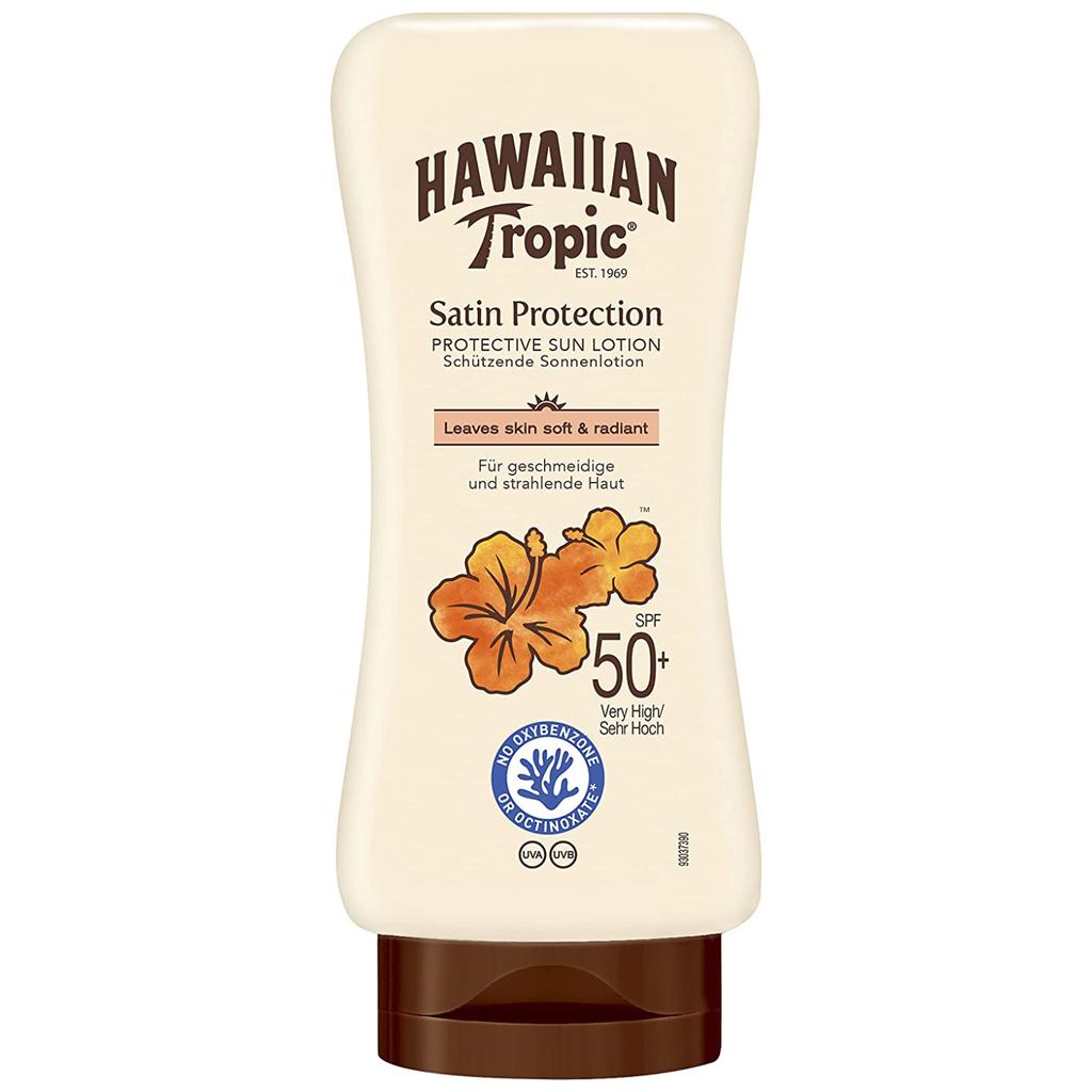 Hawaiian Tropic Satin Protection Leaves Skin Soft & Radiant SPF50 Balsam przeciwsłoneczny 180ml