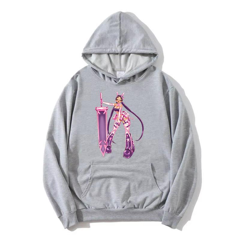 Paloma Mami Singer Printing Hoodies Long Sleeve Cartoon Graphic Sweatshirts for Female Fleece Women Pullovers Girl