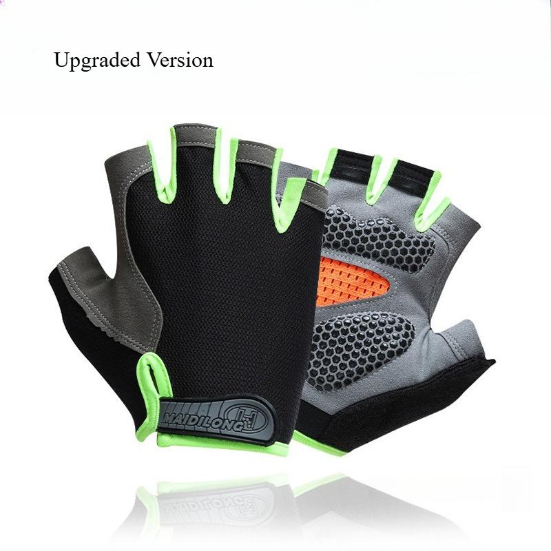 Bicycle Riding Gloves Half Finger Anti Slip Dew Proof Directional Asian Sports Outdoor Fitness Mountain Climbing Fishing