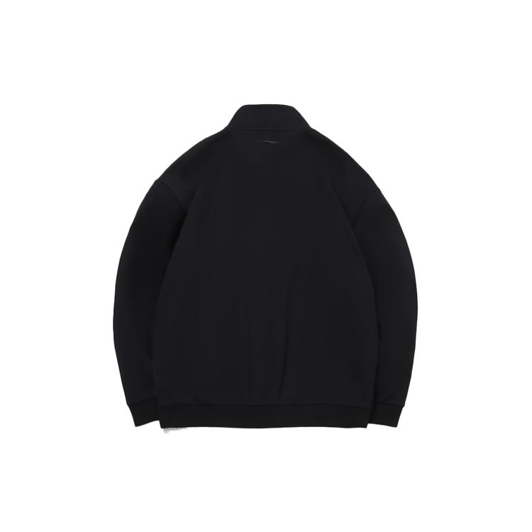 Li-Ning Sport Fashion Open-Front Hoodie Set Men Hoodies Standard-Black AWEQ027-1