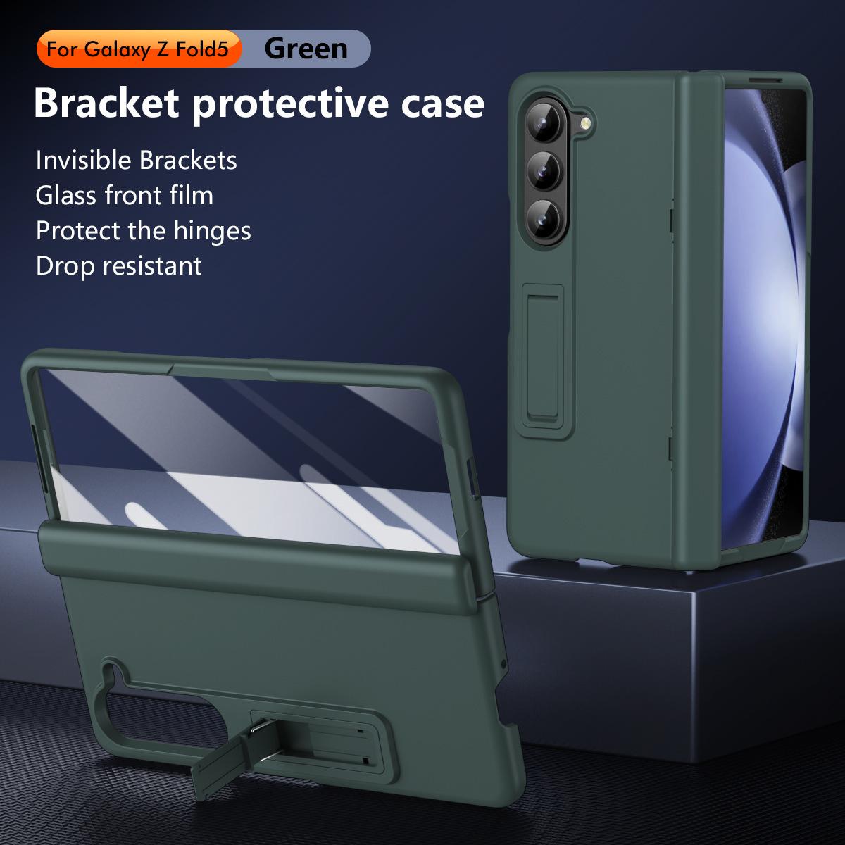 

Suitable for Samsung Z Fold 6 5 Phone Case 4 3 Spring Hinge Adjustment Bracket Case Film, All Inclusive Anti Fall Protective Cover Samsung - Z Fold5