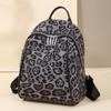 Leopard Print Bag Women's Backpack Student Schoolbag