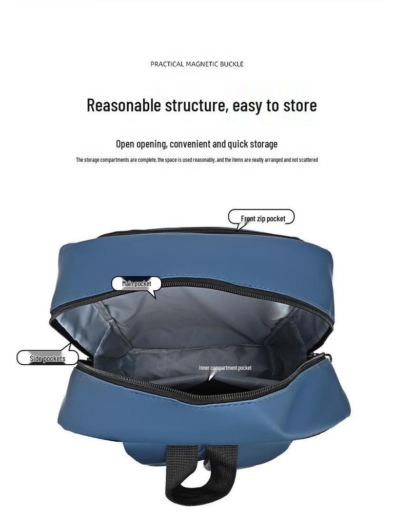 Męski Wodoodporny Plecak Biznesowy Podróżny o Dużej Pojemności – Wytrzymały, Stylowy Tornister Uczniowski