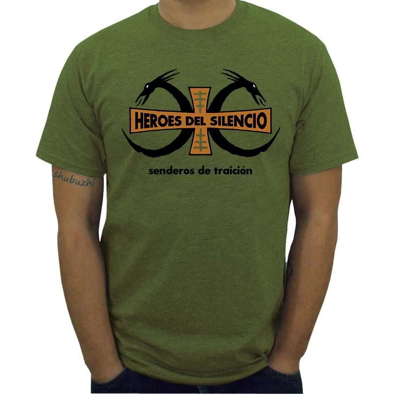 

cotton T-shirt brand top Heroes Del Silencio Senderos Bumbury T-Shirt (Sizes S-3Xl) Ready To Ship! Tee Shirt 4XL