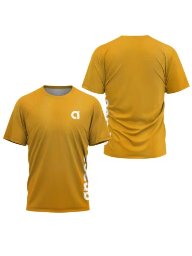 Summer 3D Printed Men's Round Neck Sports T-shirt Badminton Game Quick Drying T-shirt Table Tennis Outdoor Loose Sports Short Sleeve