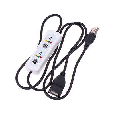 3-Timing 0.5H/1.5H/3H 3-Speed Controller For Usb Ceiling Fan Led Lamp Power Extension Switch Cable