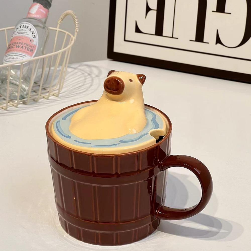 Capybara Capybara Tasse Mignonne Grande Capacité Tasse en Céramique Cadeau Cadeau d'Anniversaire