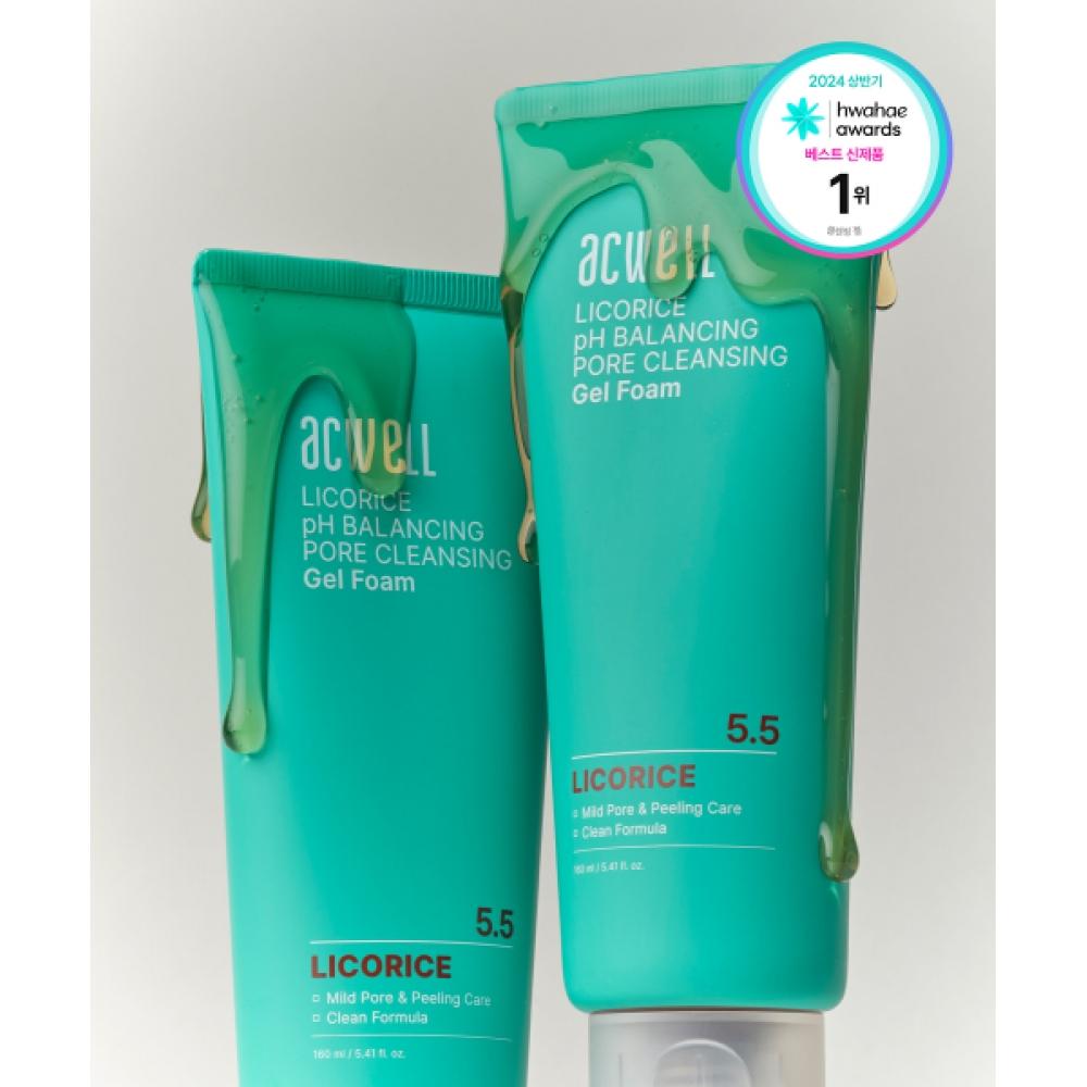 

Acwell New Licorice Ph Balancing Pore Cleansing Gel Foam 160ml NONE