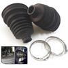 2 Pcs Black Drive Shaft CV Joint Boot Kit Constant Velocity Dust Cover Universal