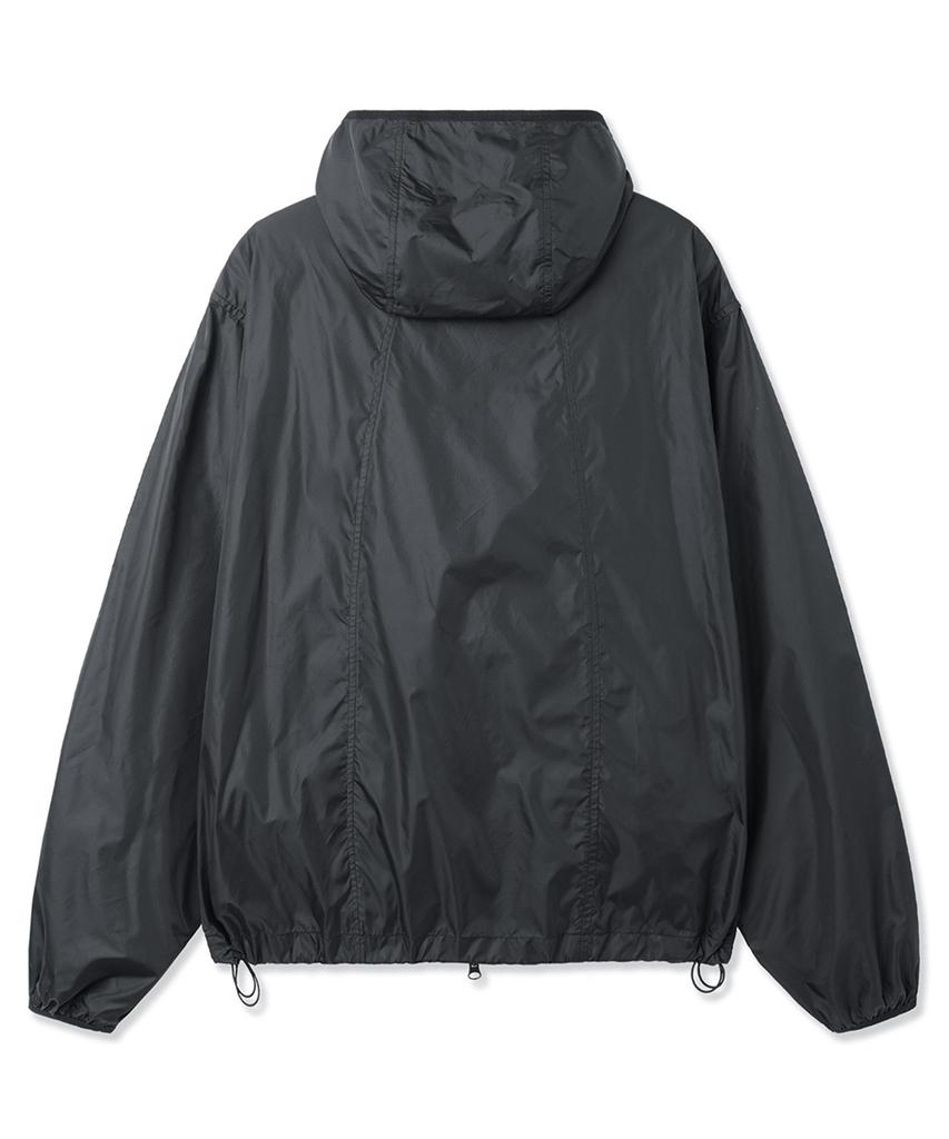 Openyard(Oy) Curved Zipper Light Shell Jacket - Black