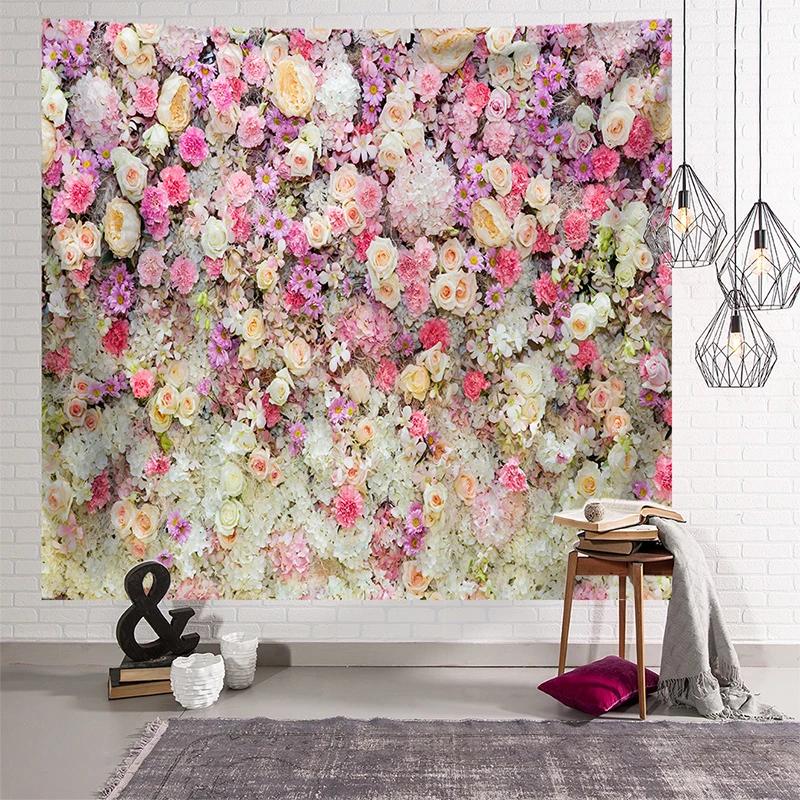 Rose Cherry Blossom Wall Tapestry Women's Room  Home Living  Decoration
