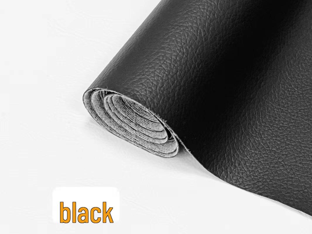 

Утолщенная самоклеящаяся заплатка из ПУ кожи с тиснением «личи» для диванов, кроватей и автомобильных салонов 30cm x 137cm чёрный