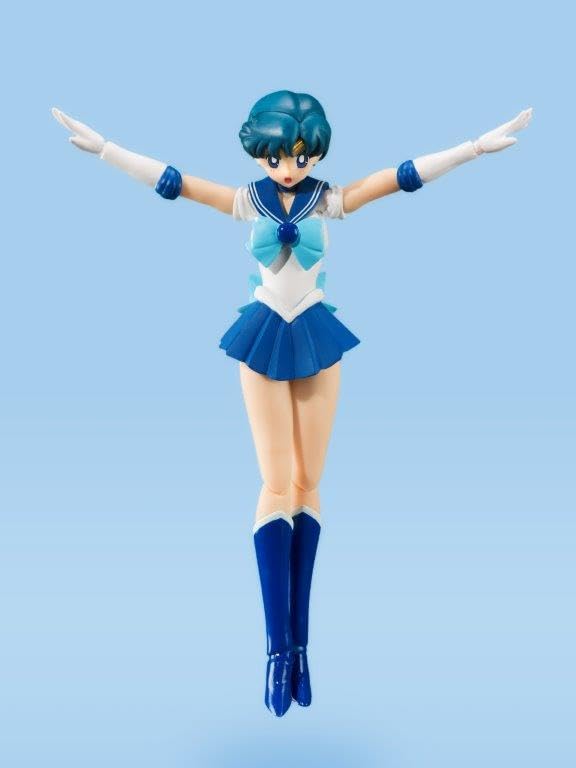 TAMASHII NATIONS S.H.Figuarts Pretty Guardian Sailor Moon Sailor Mercury -Animation Color Edition- Approx. 140mm ABS & PVC Painted Movable Figure