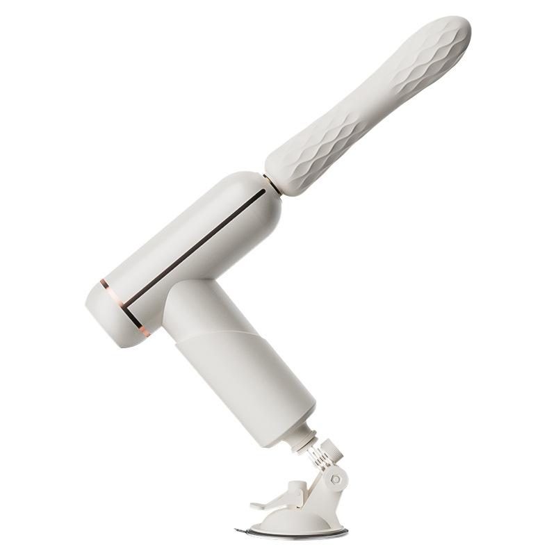 Inteligentní automatická penicová erotická hračka 2 v 1 Elektrický stroj na sex pro ženy 32 Frekvence nahoru a dolů Přítlačný vibrátor Dildo + Masážní přístroj pro relaxaci svalů