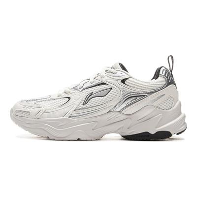 Li Ning Meteor 2K Versatile Retro Thick Sole Height Increasing Shock Absorbing Non-Slip Wear-Resistant Low-Top Dad Shoes Women Sneaker AGCU358-1