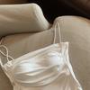 Women Crop Tank Top Sexy Square Neck Double Lined Ruched Corset Cute Cropped Sleeveless Cami Summer Outfit Going Out Top