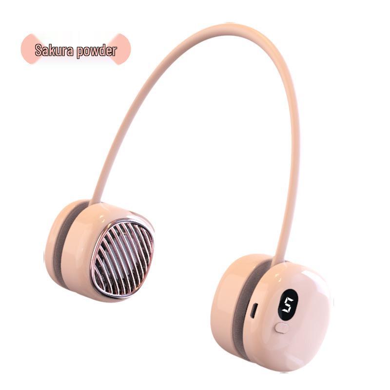 

2023 Portable Hanging Neck Fan: Leafless, USB Rechargeable, Lightweight Mini Design for Outdoor Use LCD Display Model