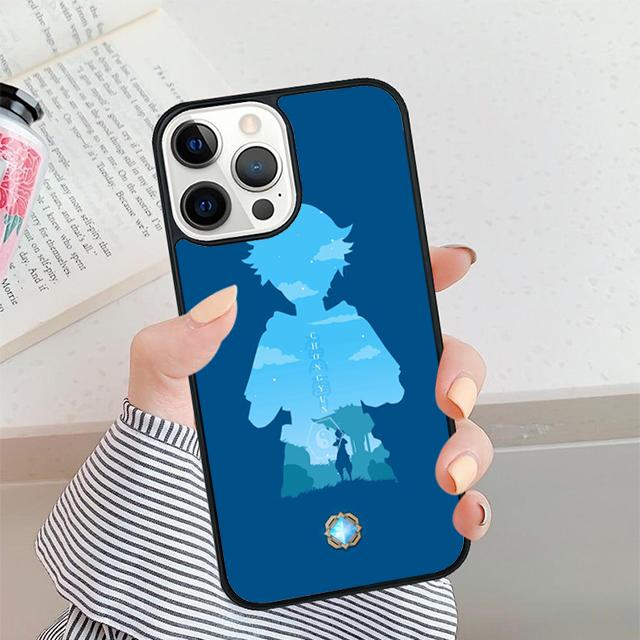 Genshin Impact Chongyun Phone Case For iPhone 17 Air 16 15 14 plus 12 13 Pro max Soft Bumper Shell Cover coque