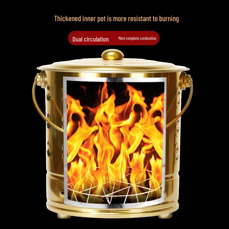 Incinerator Fire Bucket for Burning Paper and Incense
