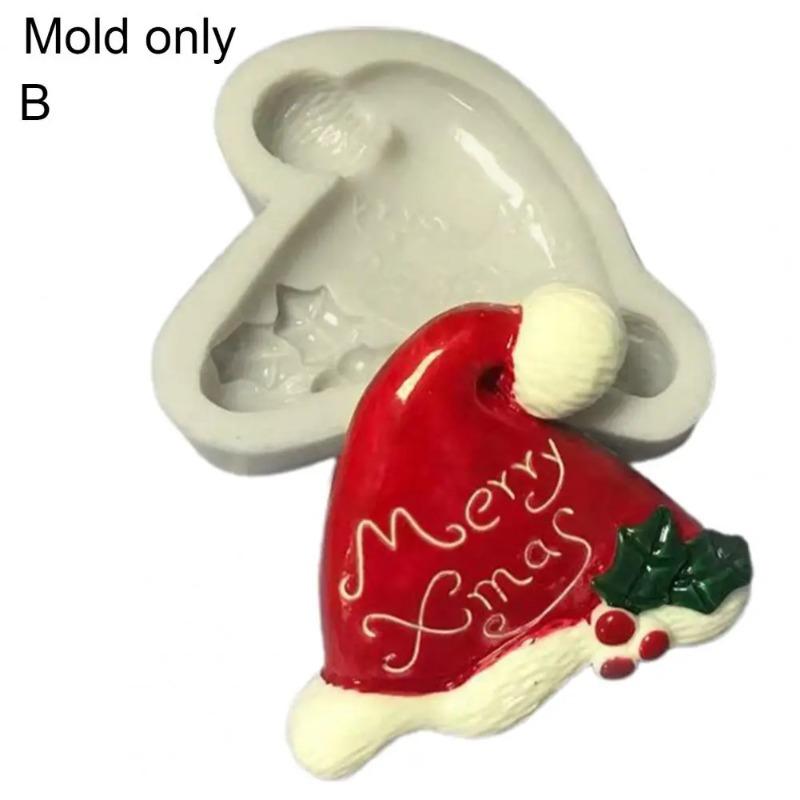 Baking Mould Silicone Flexible Mold Anti-stick Easy Demould Christmas Cake Kitchen Supplies. Clear