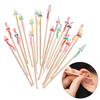 10/20 Pcs Bamboo Ear Cleaning Spoon Cartoon Head Earwax Removal Skid Resistant Wood Ear Cleaner Kit Ear Picks Removal