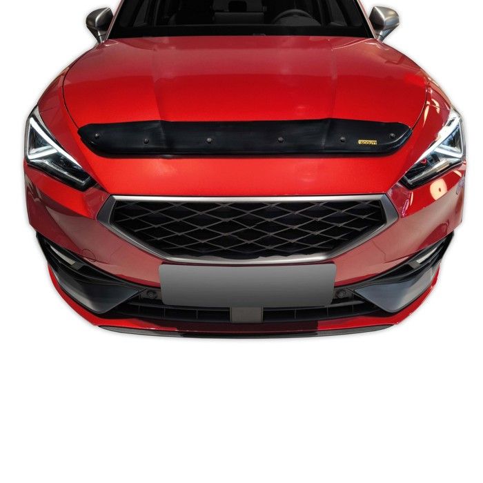 SCOUTT | Bra Capot Déflecteur Protection Pour Cupra Leon Depuis 2020, Aérodynamique, Assemblage Facile, Aucun perçage requis